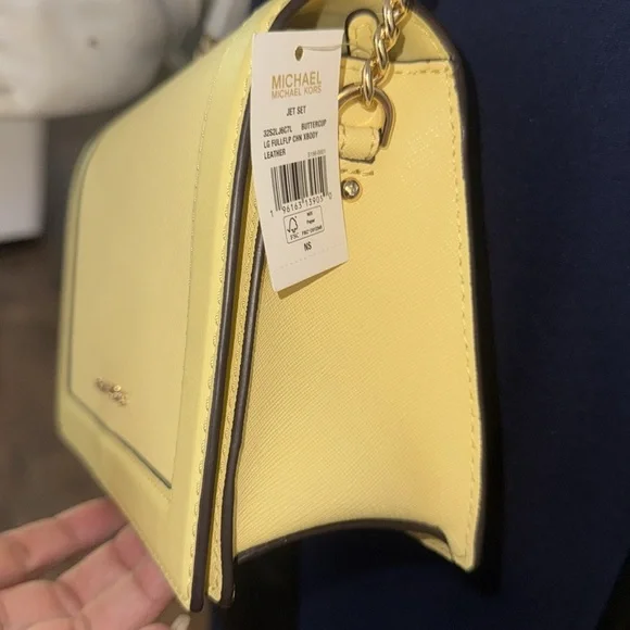 MICHAEL KORS yellow crossbody bag used